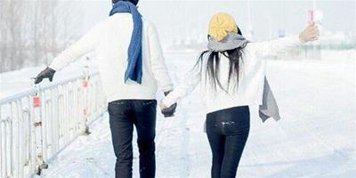 夢見情侶在雪地裡走